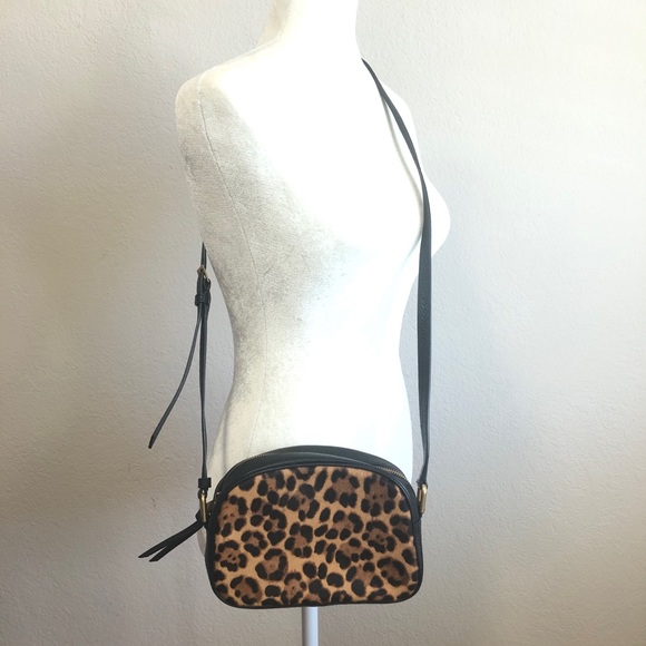 J. Crew Devon leather calf hair camera bag - Picture 5 of 11